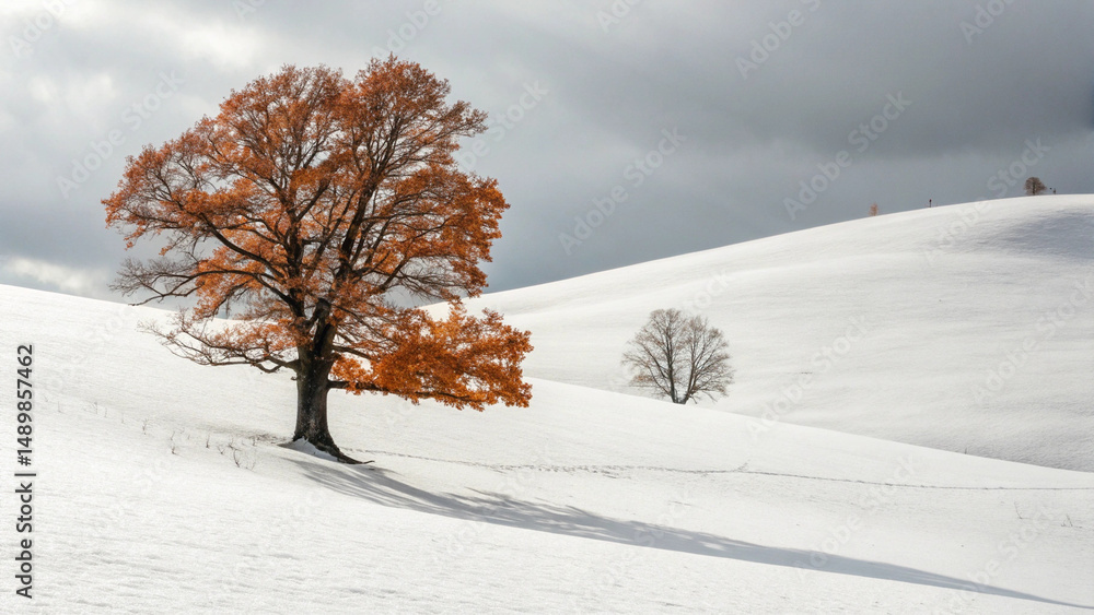 Obraz premium trees in the snow