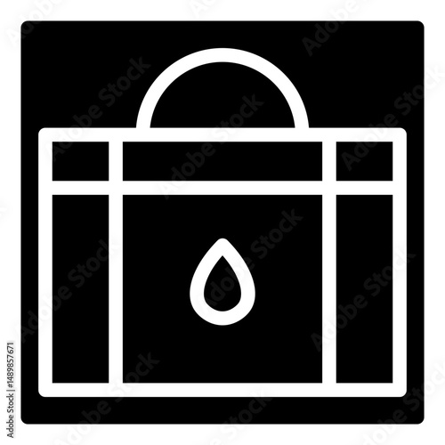 blood bag glyph icon
