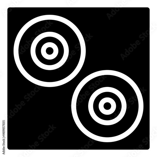 red blood cells glyph icon