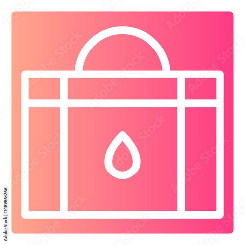 blood bag gradient icon