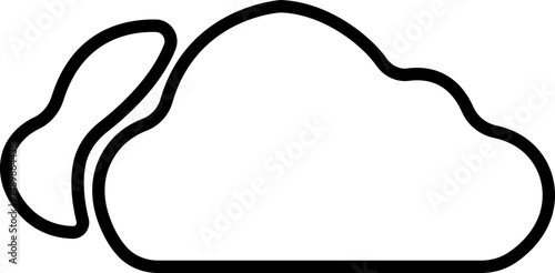 Weather line icons set. Sun, rain, thunder storm, dew, wind, snow cloud, night sky render style symbol isolated on transparent background