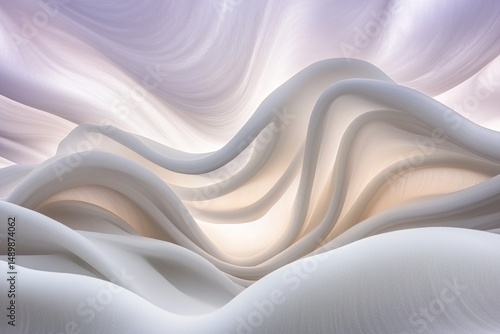 Serene dunes under ethereal light soft and airy