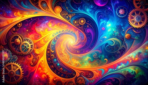 Wallpaper Mural abstract colorful background Torontodigital.ca