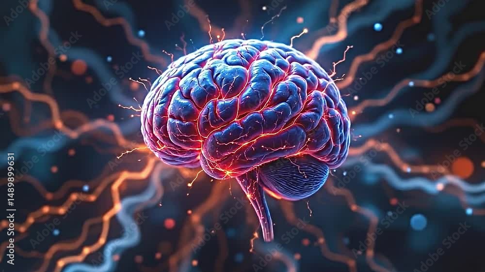 surreal depiction of a human brain, luminescent pathways depicting thought processes, rich color gradients highlighting neural networks, rich textures surreal depiction of a human brain, luminescent pathways depicting thought processes, rich color gradients highlighting neural networks, rich textures
