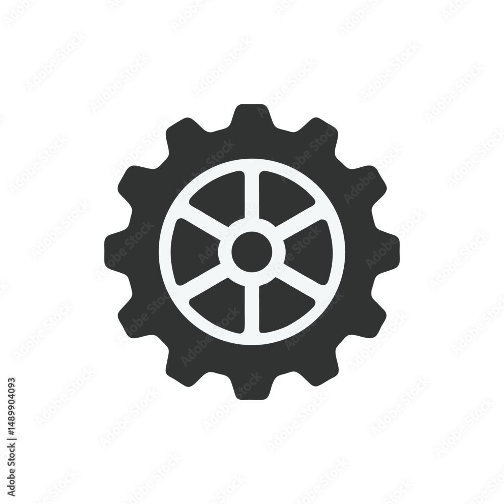Creative minimal setting icon vector design Creative minimal setting icon vector design
