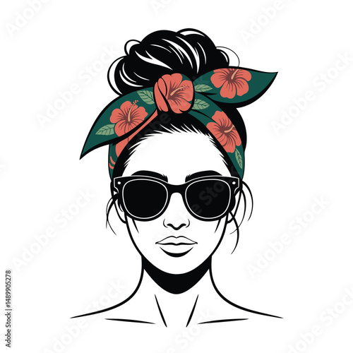 girl with sunglasses