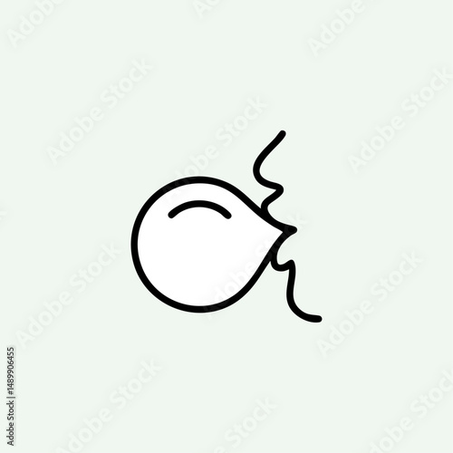 Bubble gum icon logo flat vector design