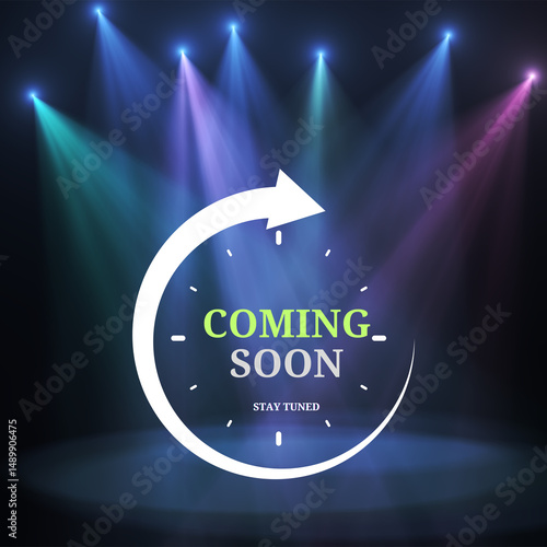 Coming Soon Stay Tuned Poster, Banner