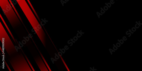 Banner background. black. red gradation. bright. abstarct . slash line. memphis