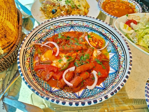 A vibrant and flavorful Tunisian dish called 