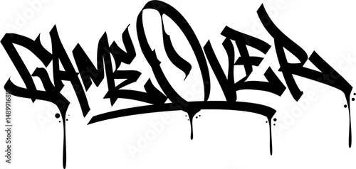 TAGGING GAME OVER CHALIGRAPHY SPLITTERS