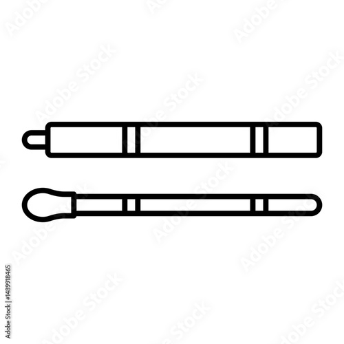 Drumsticks outline icon