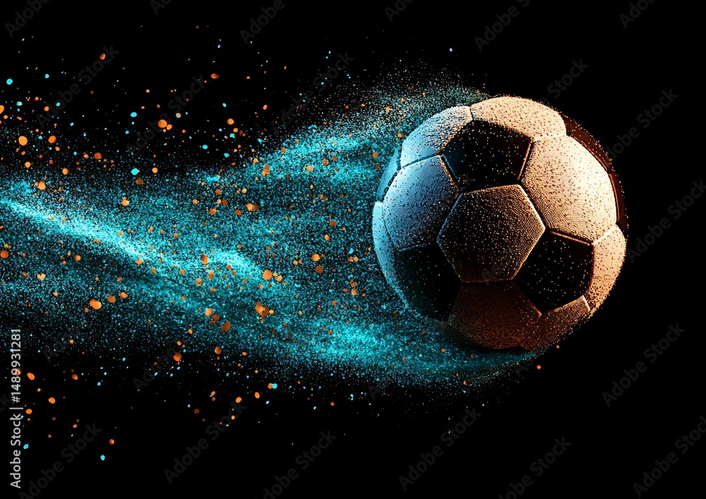 Fototapeta premium Soccer ball in motion