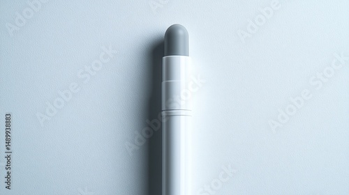 Gray applicator stick on white background