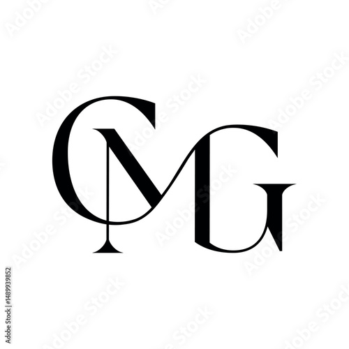 Luxury CMG logo vector design