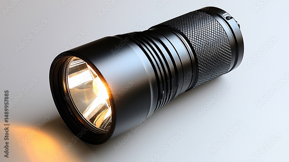 High-powered tactical flashlight High-powered tactical flashlight