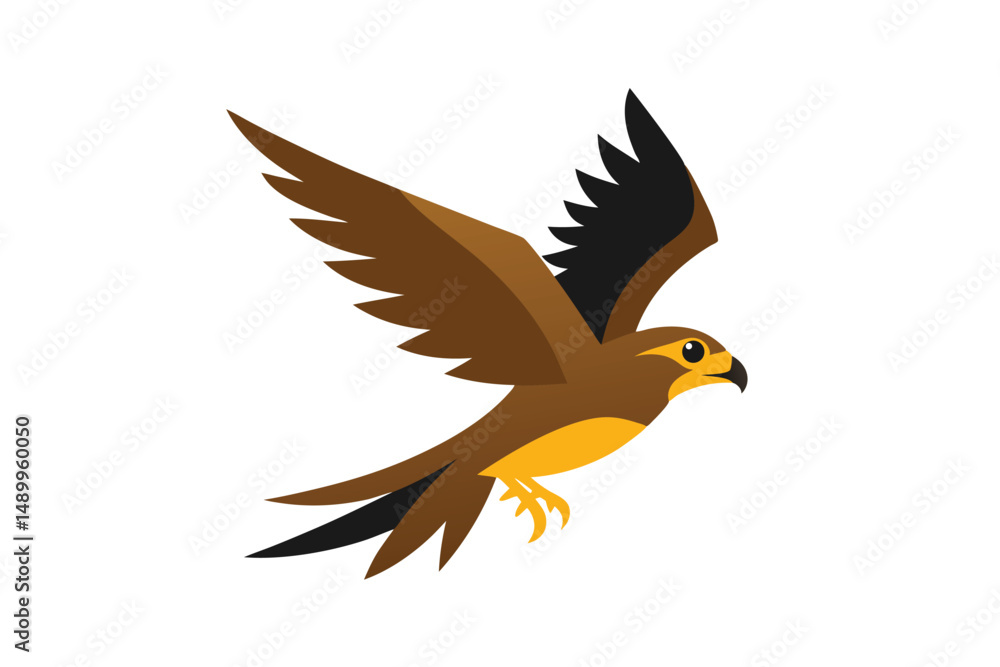 Obraz premium falcon in the form of a bird