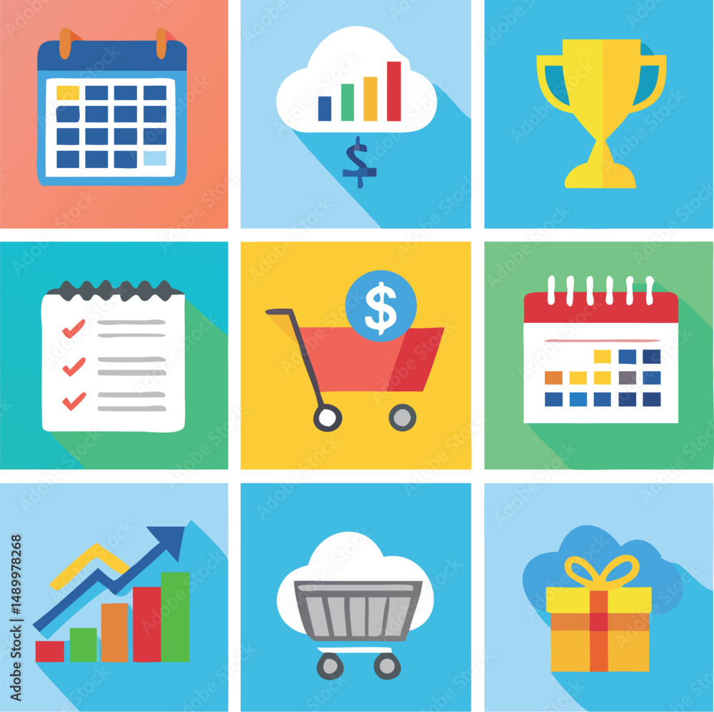 business icons set business icons set