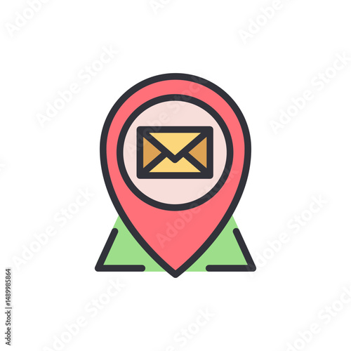 Geotagged Email Representation With A Symbolic Mail In An Attractive Shape