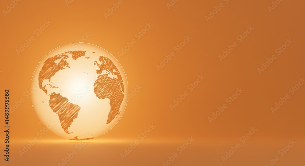 Fototapeta premium Globe earth illustration