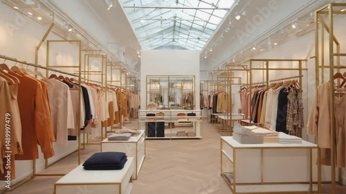 interior of a cloth shop