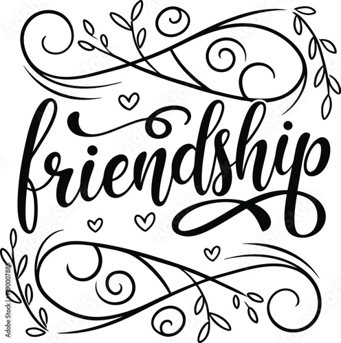 BEST FRIENDS FOREVER Typography Tshirt Design print Ready  file download 