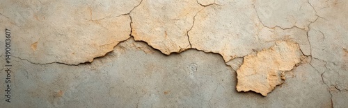 Organic Mold Texture on Aged Wall Forming Abstract Design with Detailed Cracked Pattern