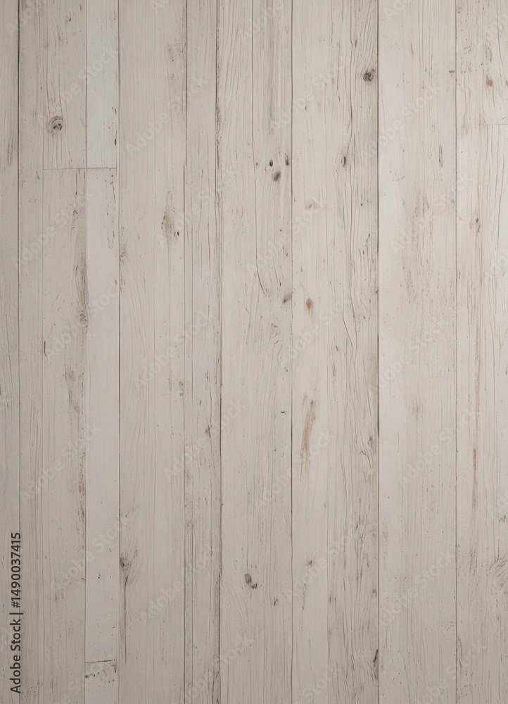 Naklejka premium Textured whitewashed wood planks, rustic grain visible, wooden boards, light wood, background texture