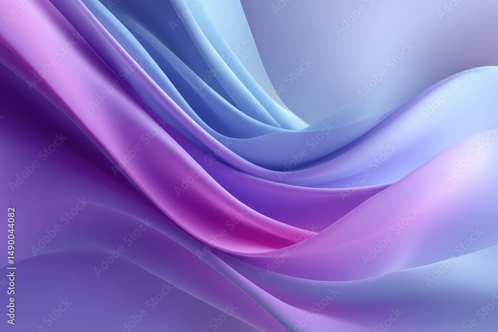 A soft, flowing gradient of purple and blue hues with smooth transitions, isolated on clean white background A soft, flowing gradient of purple and blue hues with smooth transitions, isolated on clean white background