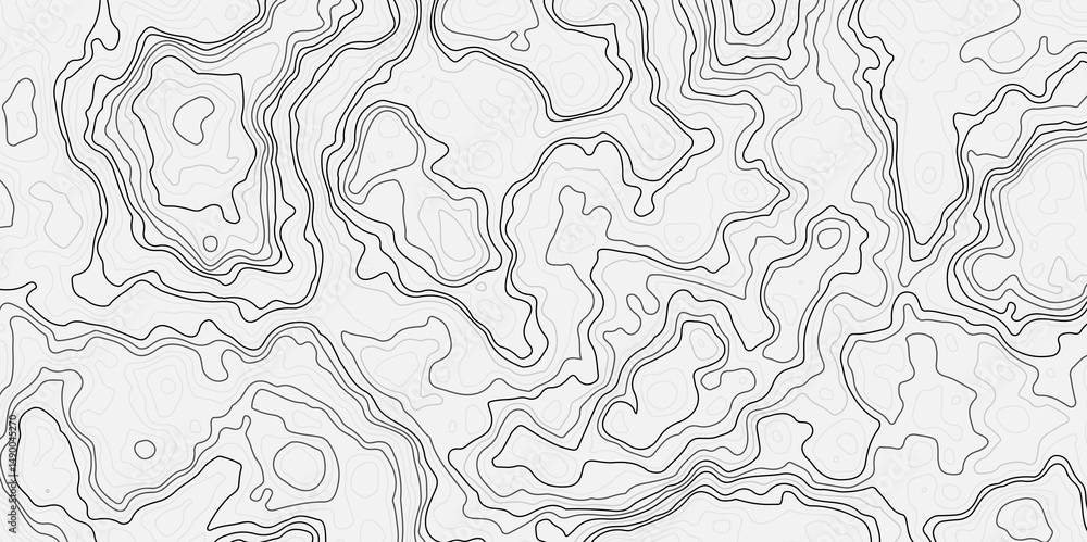 Fototapeta premium Abstract contours form digital landscape, mimicking terrain of technological advancements and innovation.Concept of technology, science. Wallpaper. Pattern.Vector illustration.