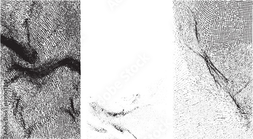 Grunge Cracked Ink Texture Pack, Vintage grunge texture kit. Abstract noise overlay, Abstract grunge concrete wall distressed texture background