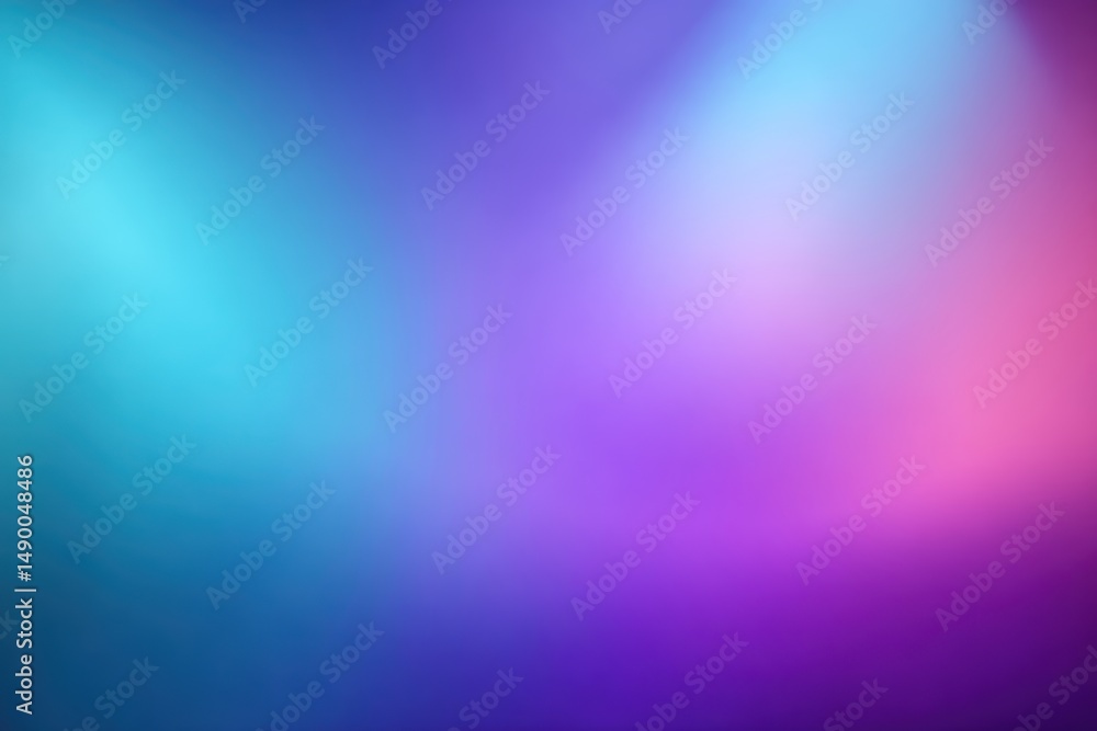 Fototapeta premium A smooth gradient background shifting from light blue to purple, with a subtle glow