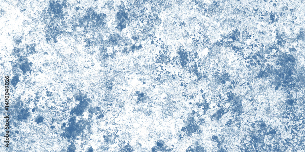 Εκτύπωση καμβά Grainy Cold Surface With a Dusting of Snow and Bluish Fog