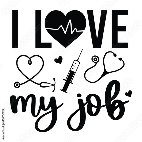 I love my job SVG Art & Illustration