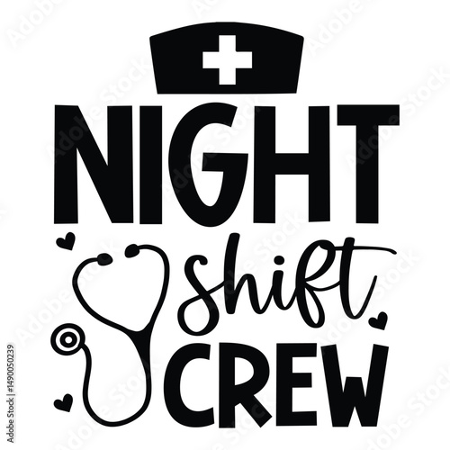 Night shift crew SVG Art & Illustration