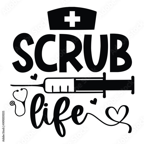 Scrub life SVG Art & Illustration