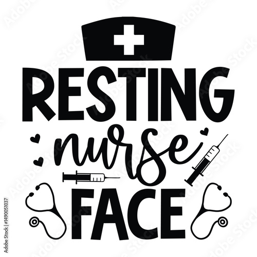 Registered nurse SVG Art & Illustration