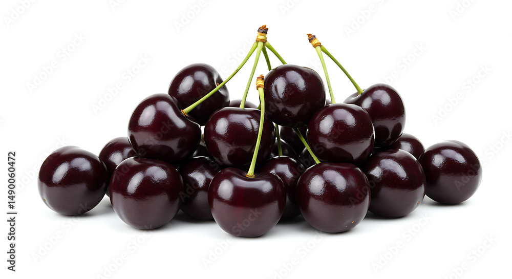 Heap of ripe dark cherries Heap of ripe dark cherries