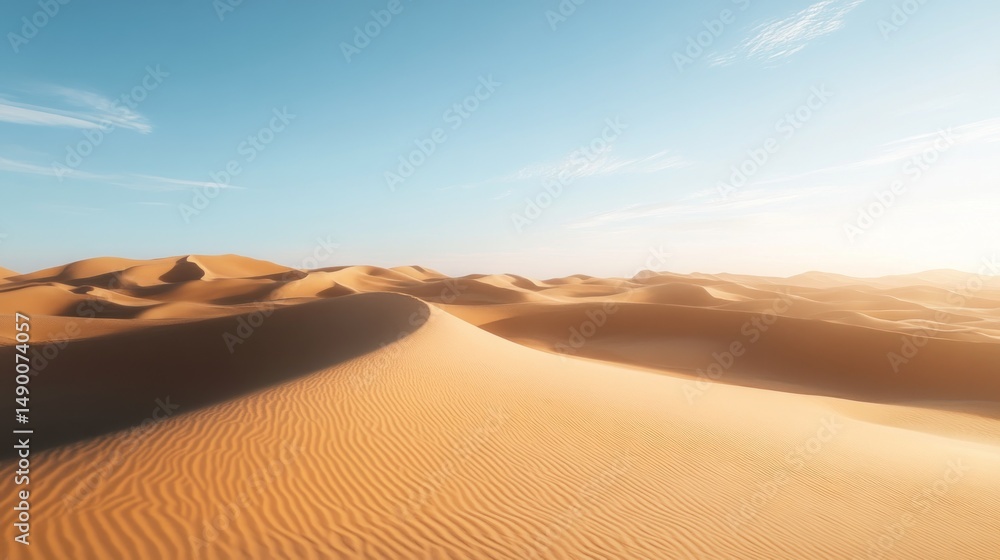 Naklejka premium Desert landscape panorama