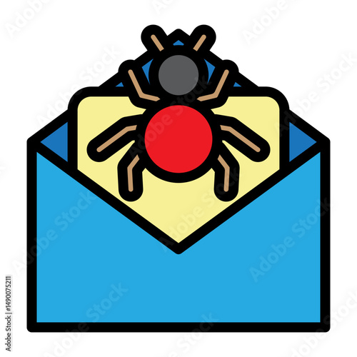 Spam Vector Filled Icon Design