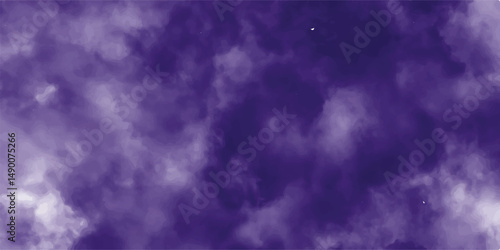Luxurious watercolor textures on porple paper background.white and porple sunny cloudscapes in soft watercolors background texture. creative vintage foggy stains graphic design.