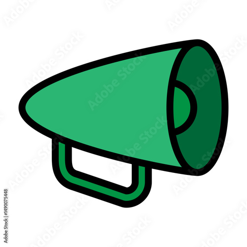 Megaphone Vector Filled Icon Design