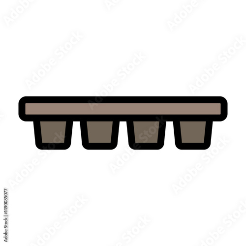 Mufin Molds Vector Filled Icon Design