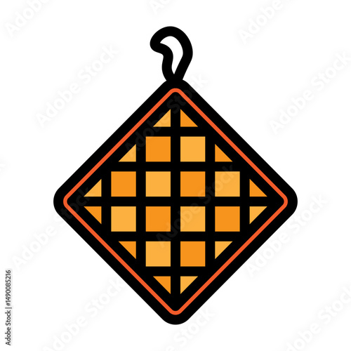 Pot Holder Vector Filled Icon Design