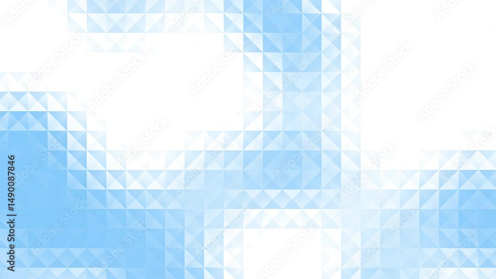 Seamless soft, abstract diagonal pixelated background featuring pastel colors of white and soft blue loop. The design has a dreamy