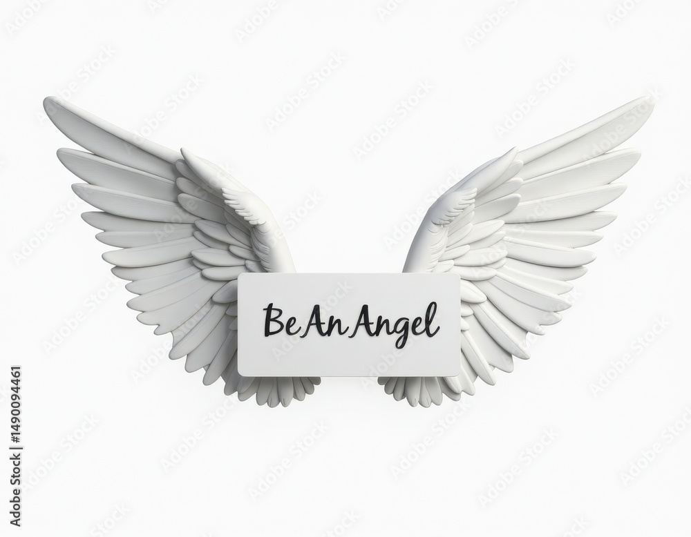 Fototapeta premium White Angel Wings with 