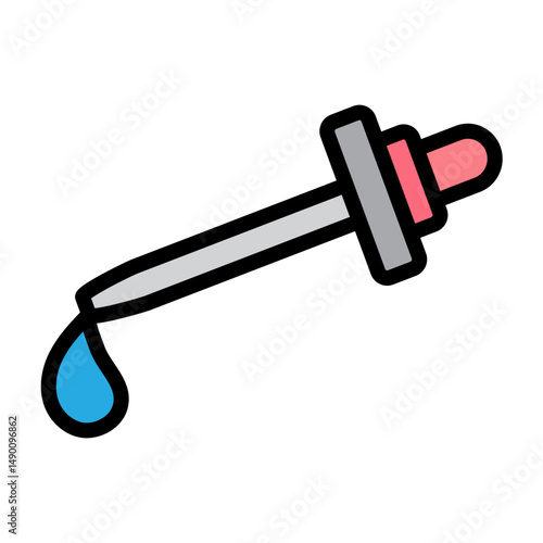 Eye Drops Vector Filled Icon Design