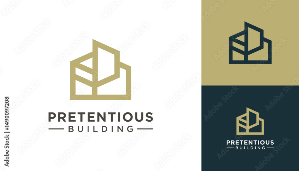 Fototapeta premium Magnificent building vector design inspiration.