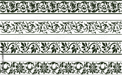 Beautiful flower art and mandala vector design