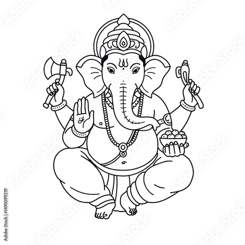 A rich gallery showcasing Hindu deity Ganesha, combining traditional and modern vector art.